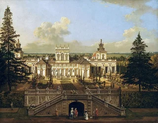 Wilanów-paleis gezien vanuit de tuin